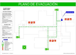 REPRODUCCIÓN PLANOS FOTOLUMINISCENTES UNE 23032